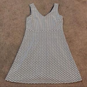 Black and White Mini Shirt Dress